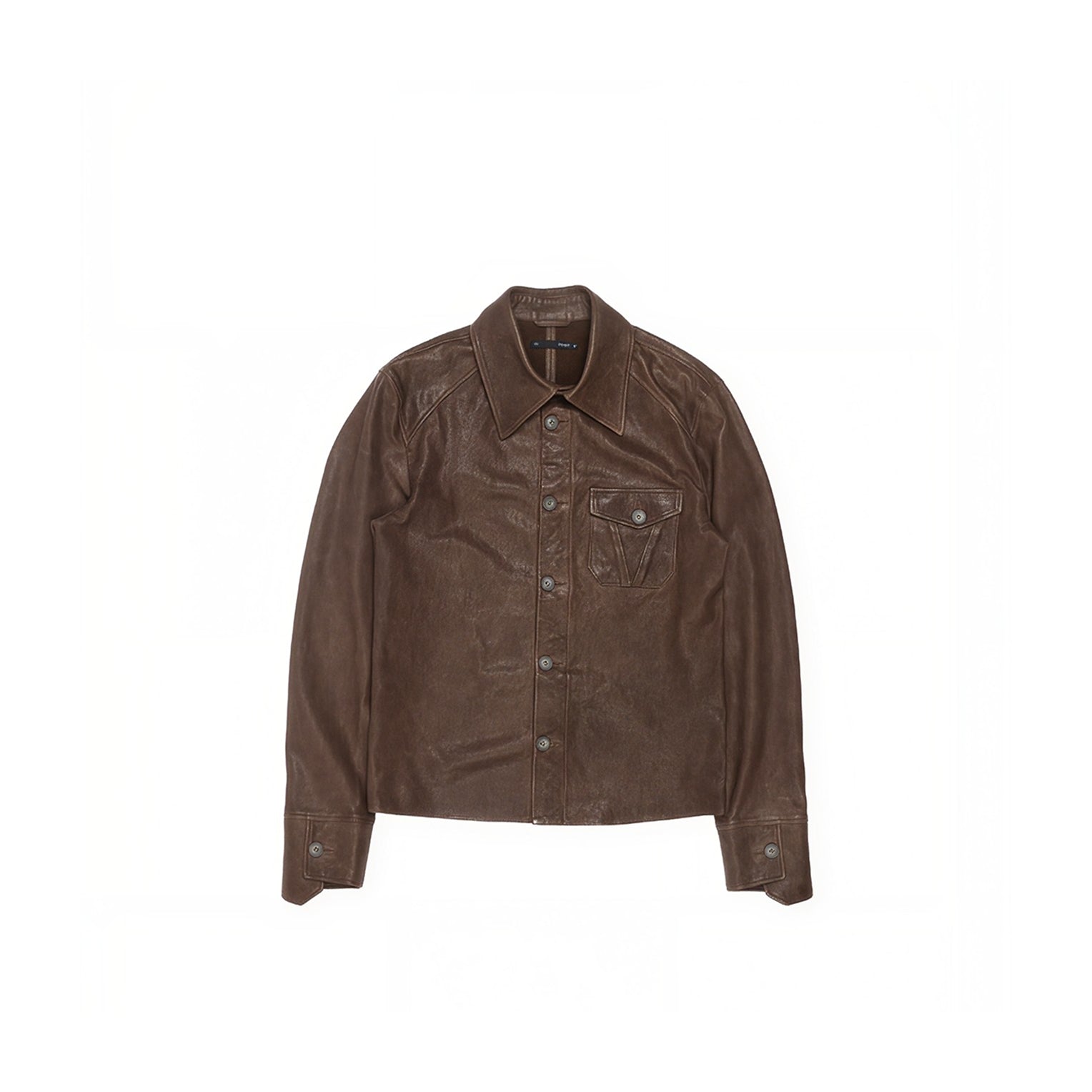 VIVET Leather Button Down Regular Fit