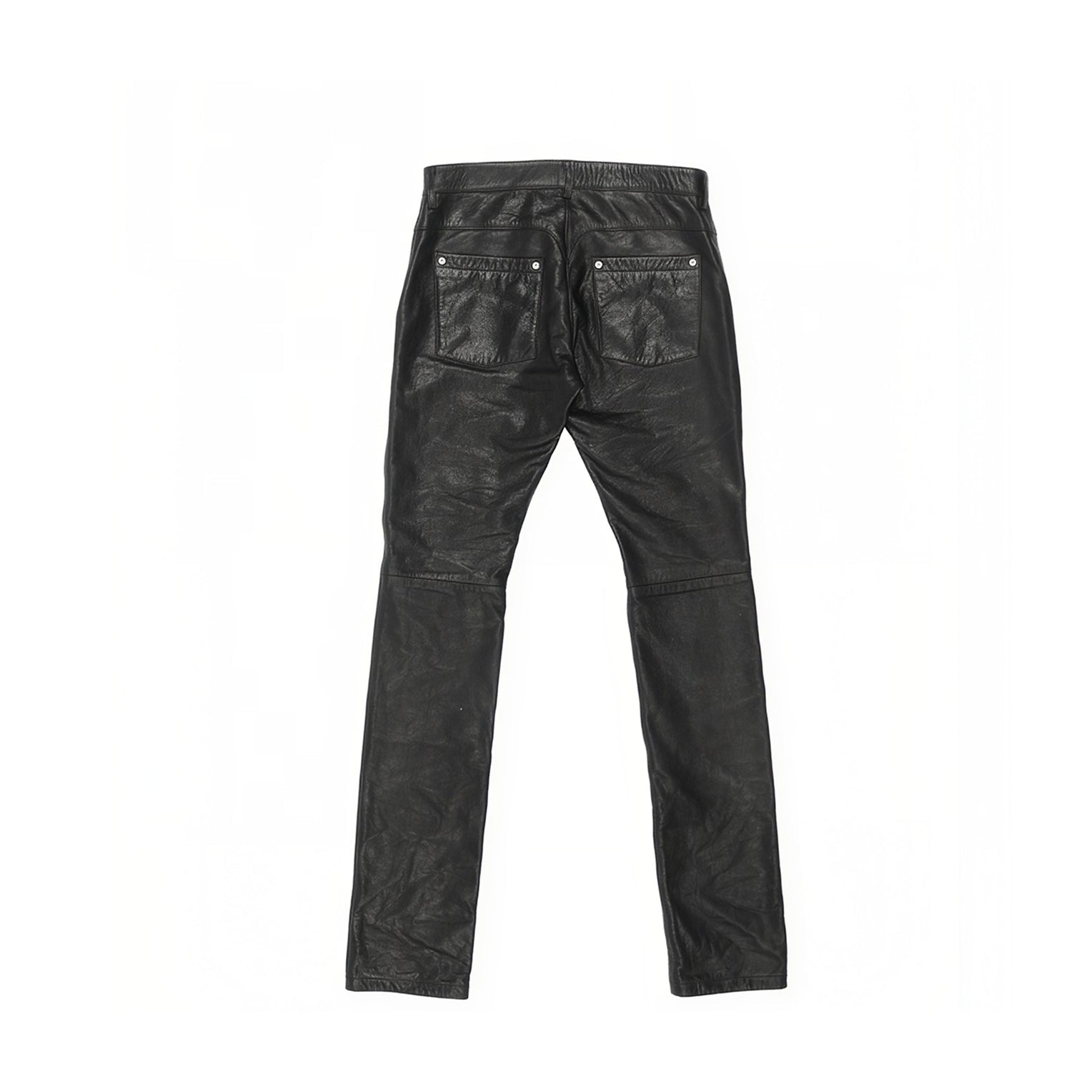 VIVET Slim Fit Leather Pants reverse